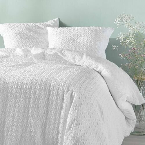 Douceur d'Intérieur Litea bed linen set 3-piece 240x220 cm microfiber with waffle pattern