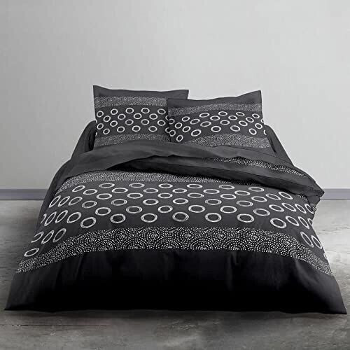 Today Bed linen for double bed printed 240x260 cm grey