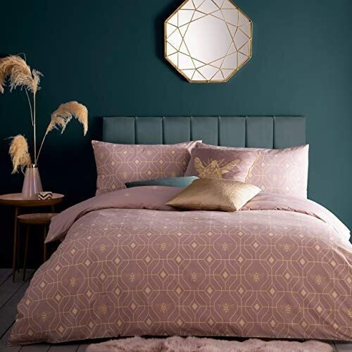 Furn Blush Super King Bee Duvet Cover Set