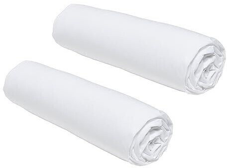 Today Essential set of 2 fitted sheets 160x200 cm for double bed chalk