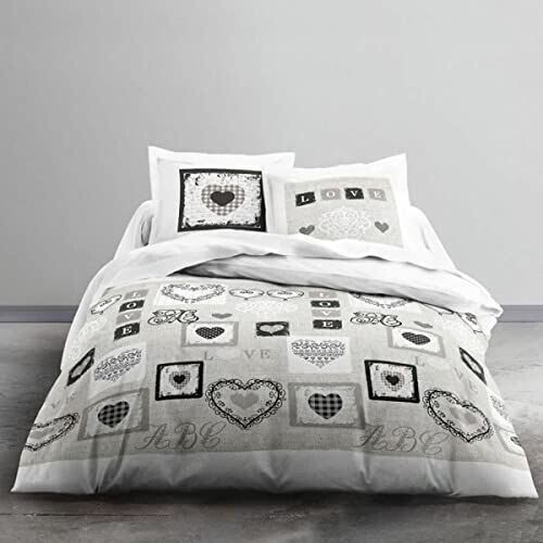 Today Bed linen 240x260 cm printed white Eden