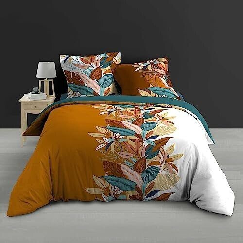 Douceur d'Intérieur 3-piece bed linen set 240x220 cm Yucca cotton percale