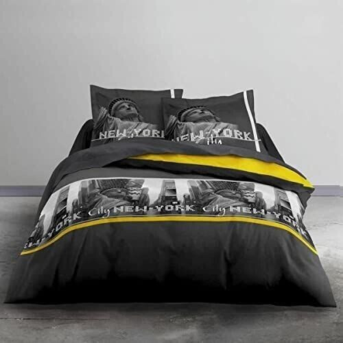 Today Alex bed linen for double bed 220x240 cm yellow