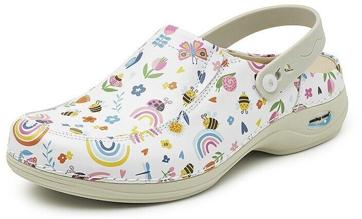 Gevavi Wash&Go Clog open with elastic rainbow