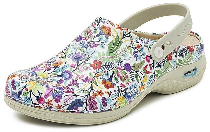 Gevavi Wash&Go Clog open with elastic multi flower