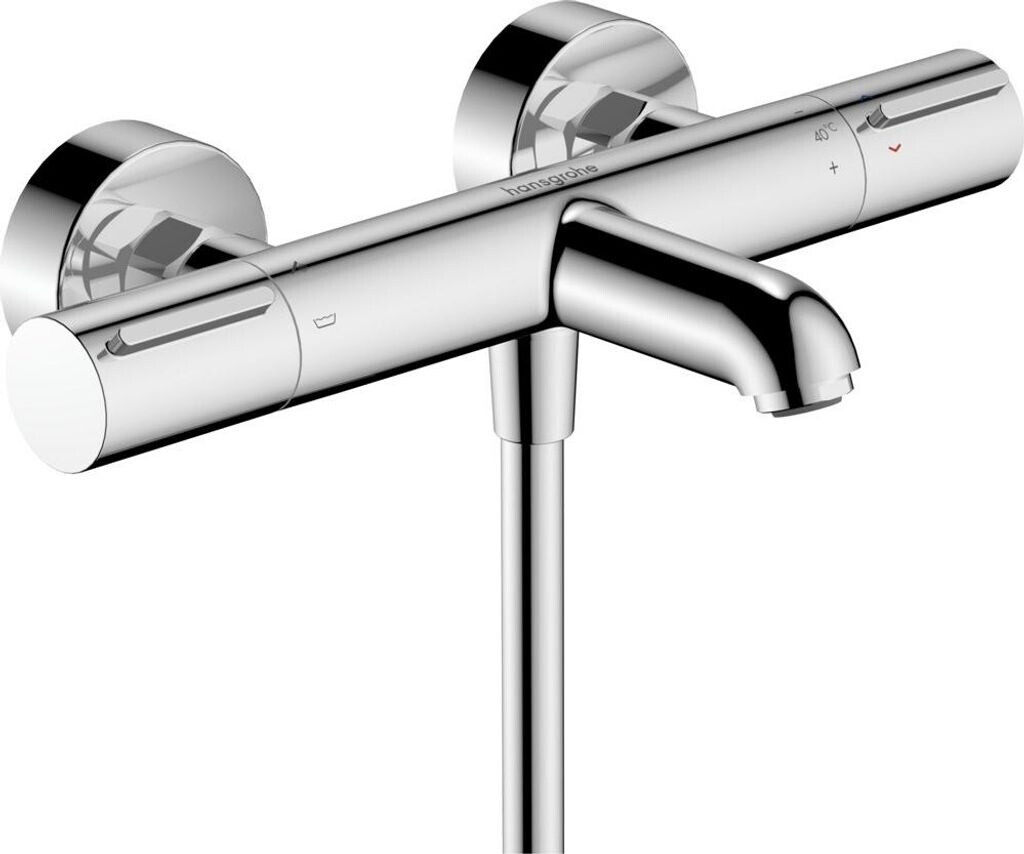 Hansgrohe Ecostat Umstellleiste Mit 1 Griff, 10,2 Cm Breit, Mattschwarz – Für Duschsysteme, ADA-konform