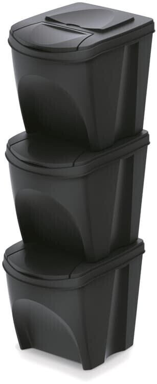 Prosperplast Sortibox Set 3x25l Black