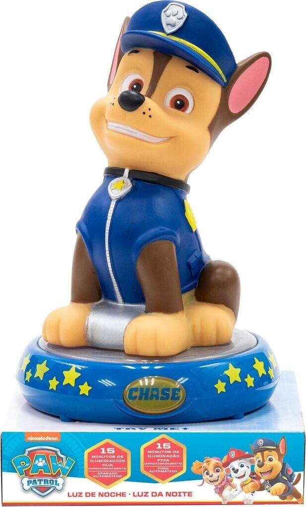 Kids Licensing Paw Patrol 3D Figure Lamp with Music Chase