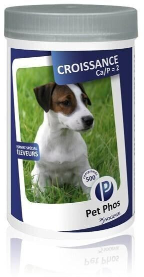 Ceva Pet Phos Croissance Ca/P=2 chien (500 comprimés)