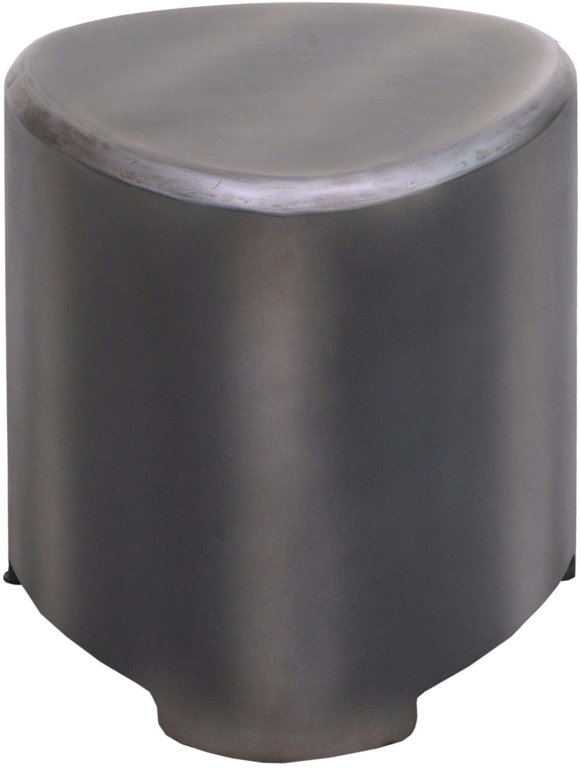 Mendler Stool HWC-L74, wooden stool, MVG-certified industrial wood, brushed metal look - silver wood 117570