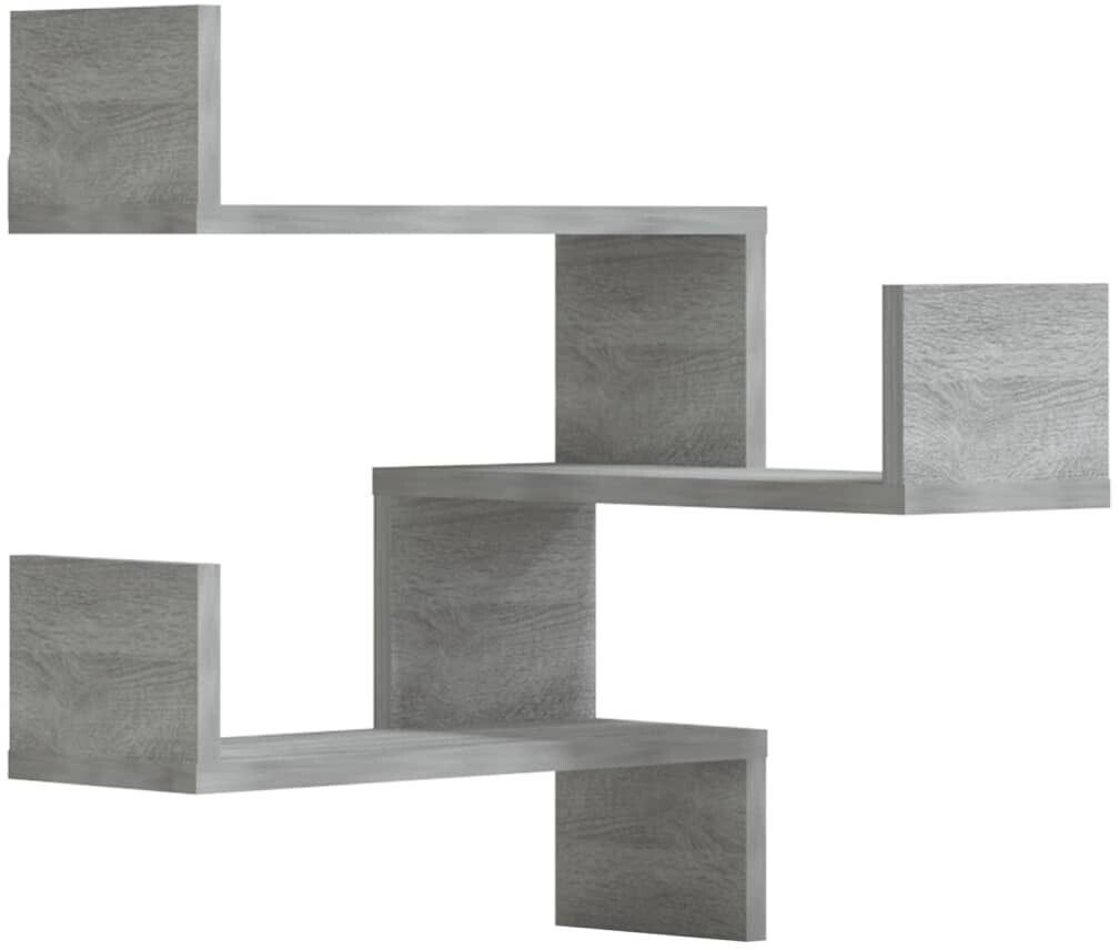 vidaXL Wall corner shelves 2 pcs. Gray Sonoma 40x40x50 cm wood material - 815207