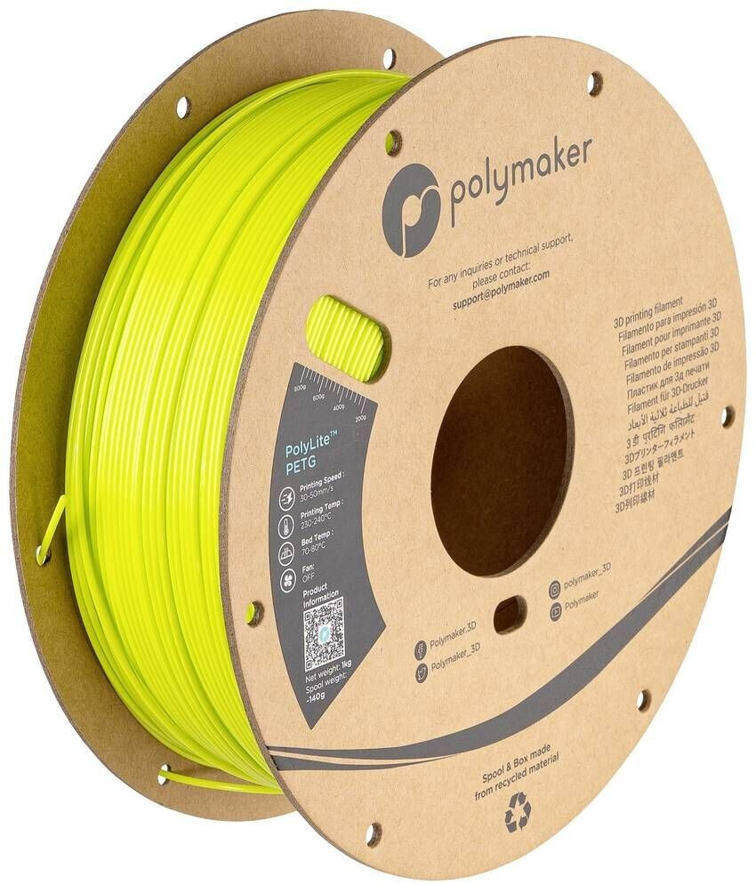 Polymaker PolyLite PETG 1.75mm 1kg Lime