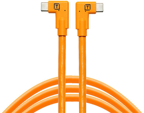 Tether Tools TetherPro USB-C to USB-C Dual Right Angle 4.6m Orange
