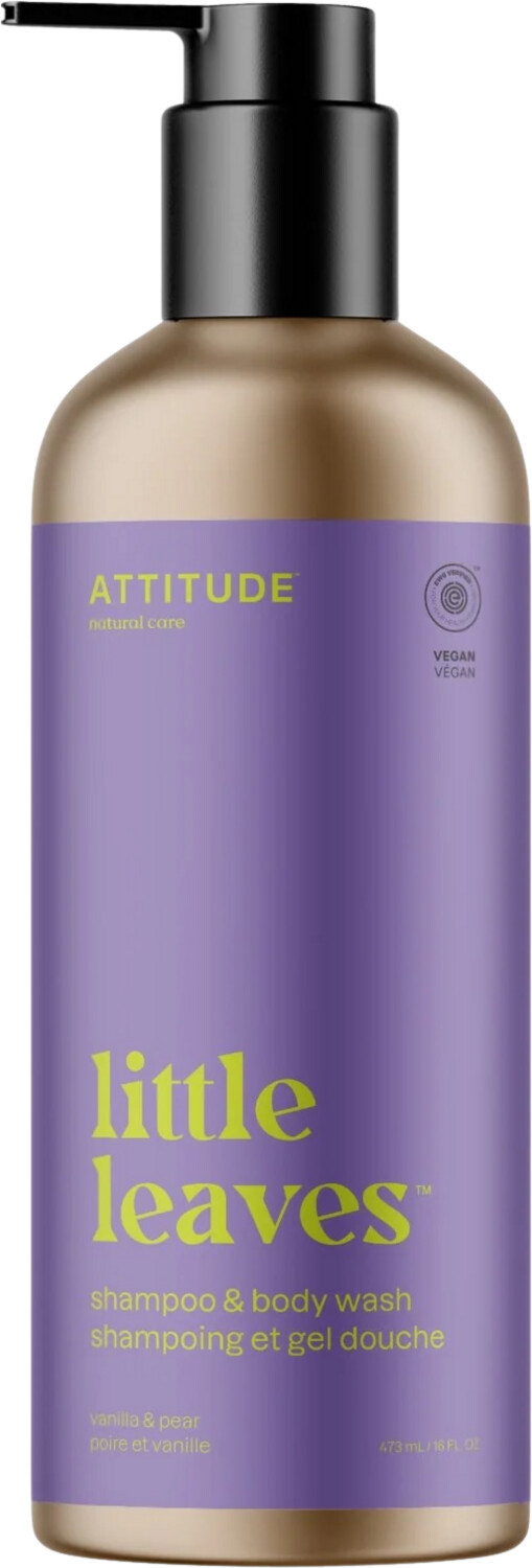 Attitude Little Leaves 2-In-1 Shampoo Vanilla and Pear Pump Bottle (473ml)