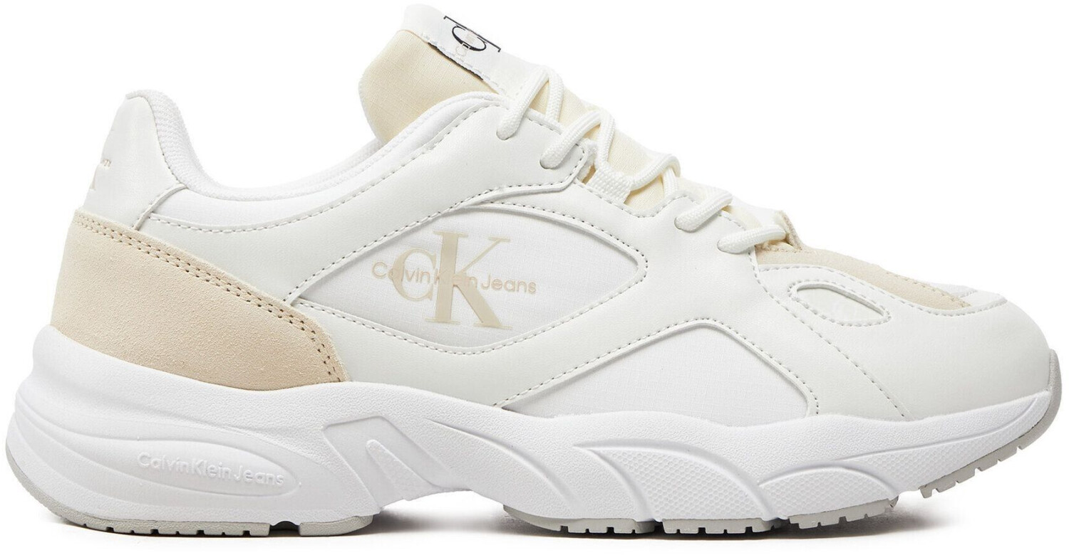 Calvin Klein Sneakers Retro Tennis Low Lace Mix Ml YW0YW01528 white