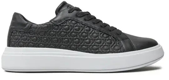 Calvin Klein Sneakers Low Top Lace Up Lth Mono HM0HM01498 black