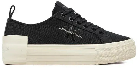 Calvin Klein Sneakers Bold Vulc Flatf Low Lace Mix Mtl YW0YW01465 black