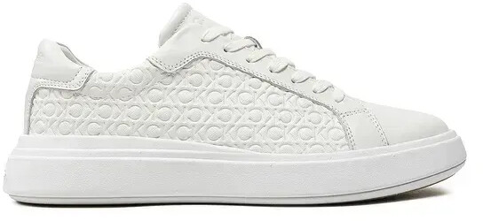 Calvin Klein Sneakers Low Top Lace Up Lth Mono HM0HM01498 white