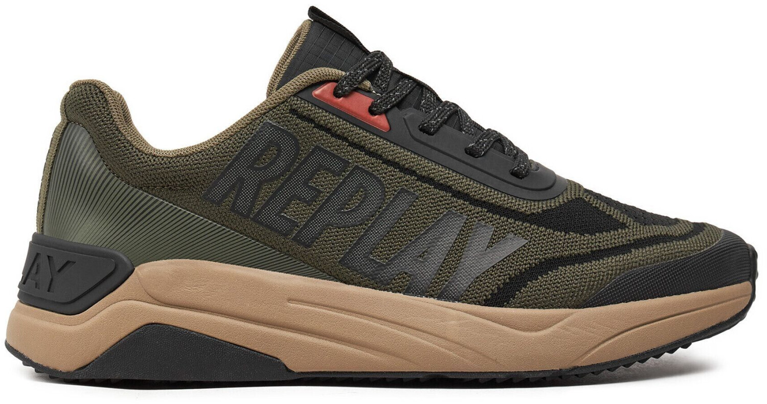 Replay Sneaker with laces multicolored Mil Grn Black 2076