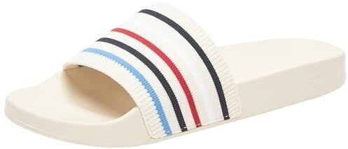 Tommy Hilfiger Global Stripes Pool Slide Bath Slippers white Calico