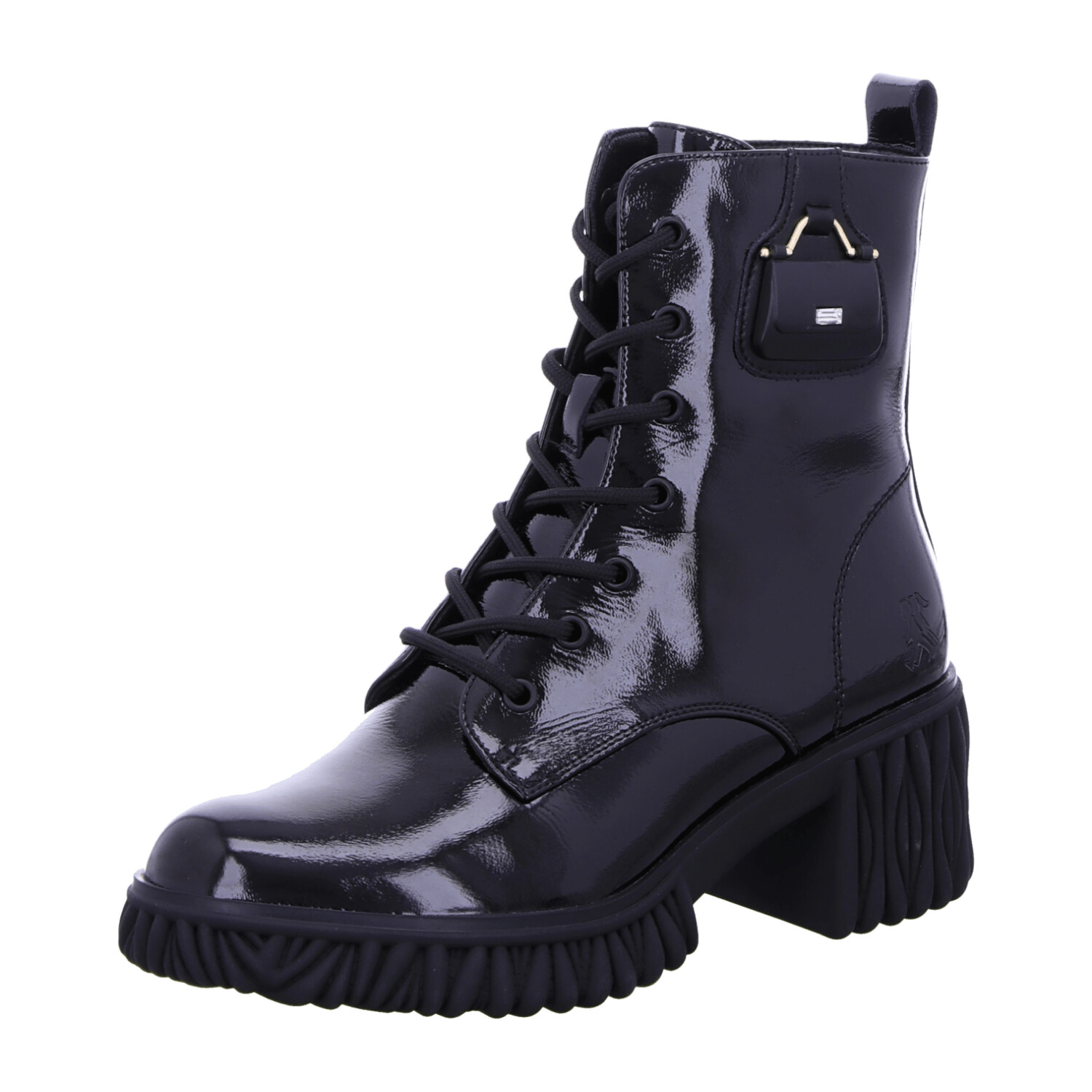 2Go Shoe 8092-501 Mid-Calf black patent