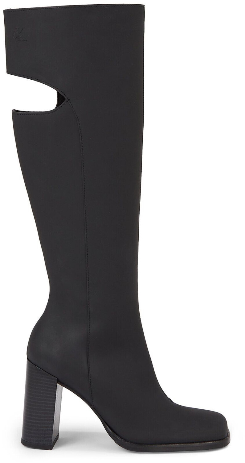 Calvin Klein Long Heel Zip Cut Out Edgy YW0YW01253 black