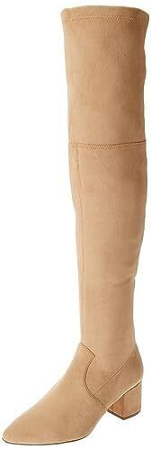 The Drop Sean Overknee made of suede bronze