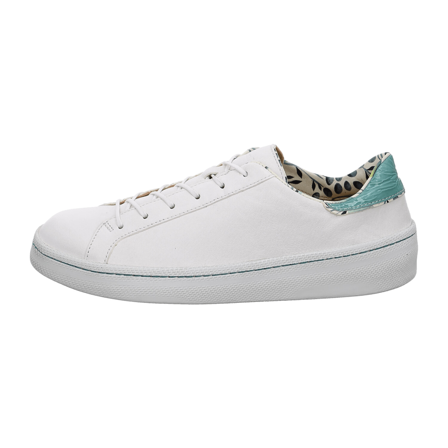 Think Kumi lace-up shoe white turquoise