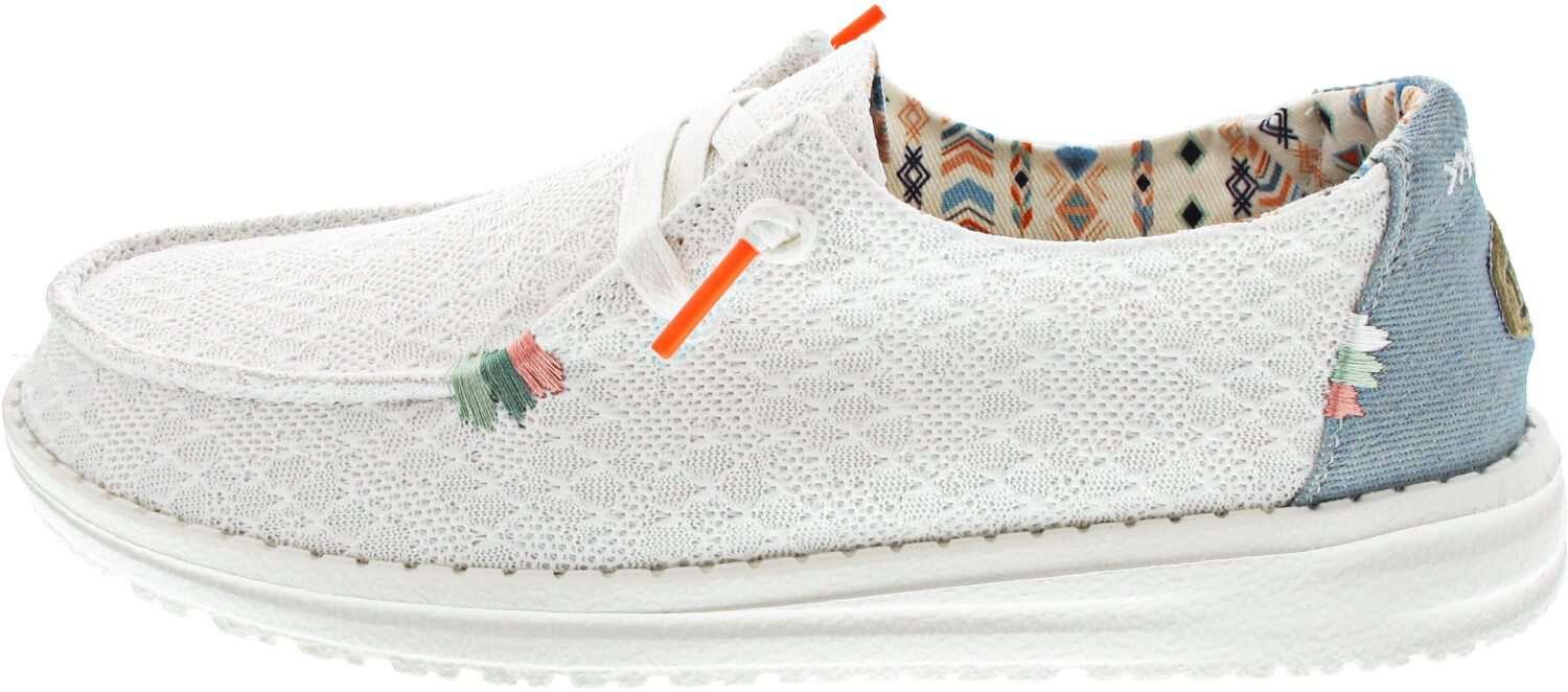 Dude Sneaker Wendy Boho Embroidered white