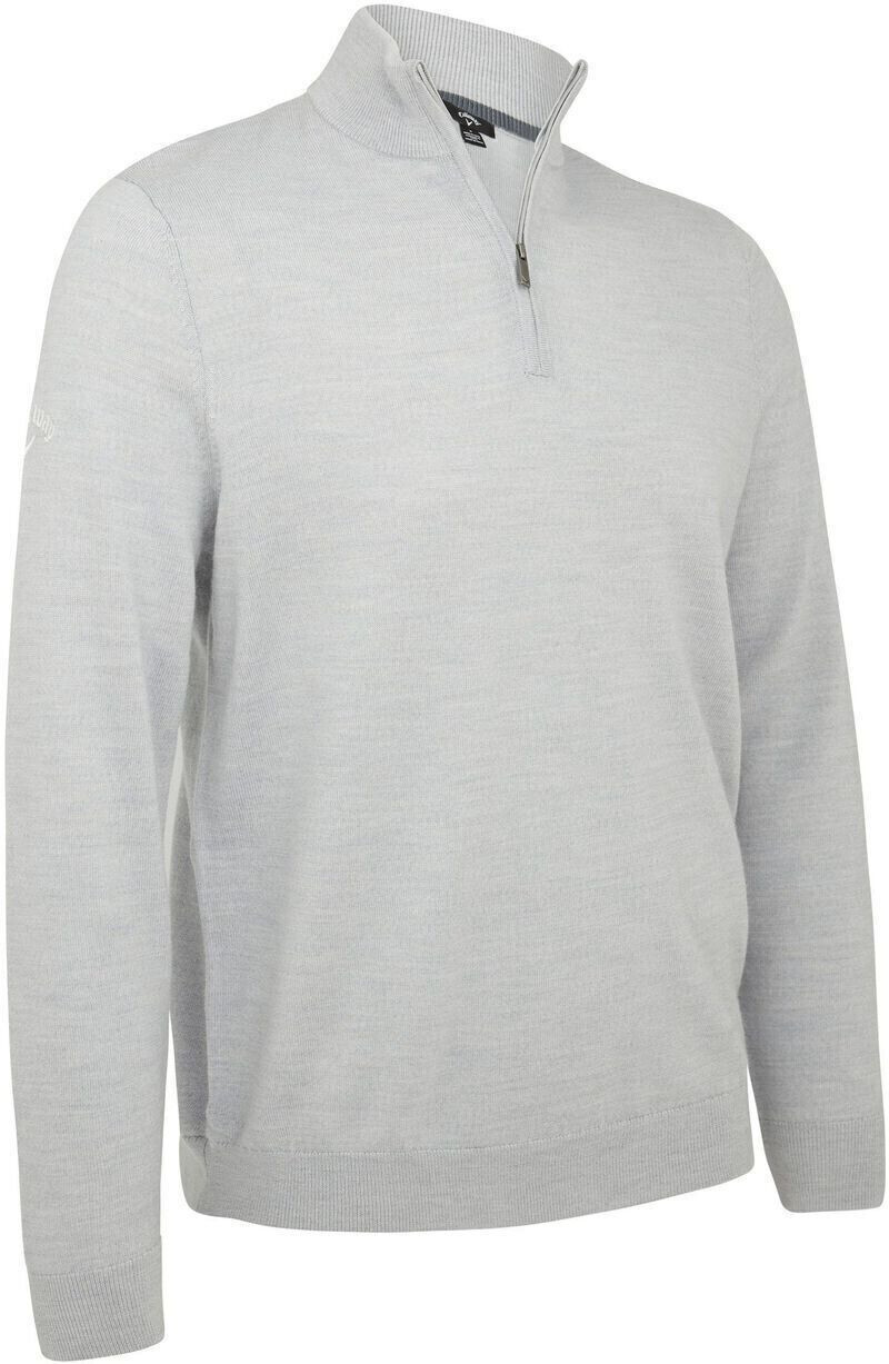 Callaway 1 Zipped Men's Merino Sweater pearl blue heather
