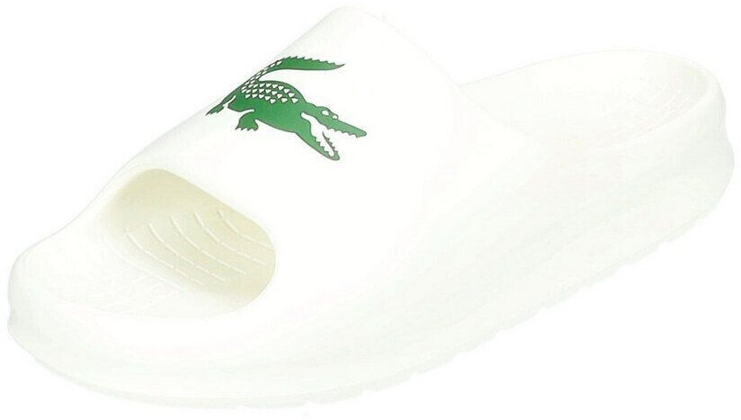 Lacoste EVA Slides white green
