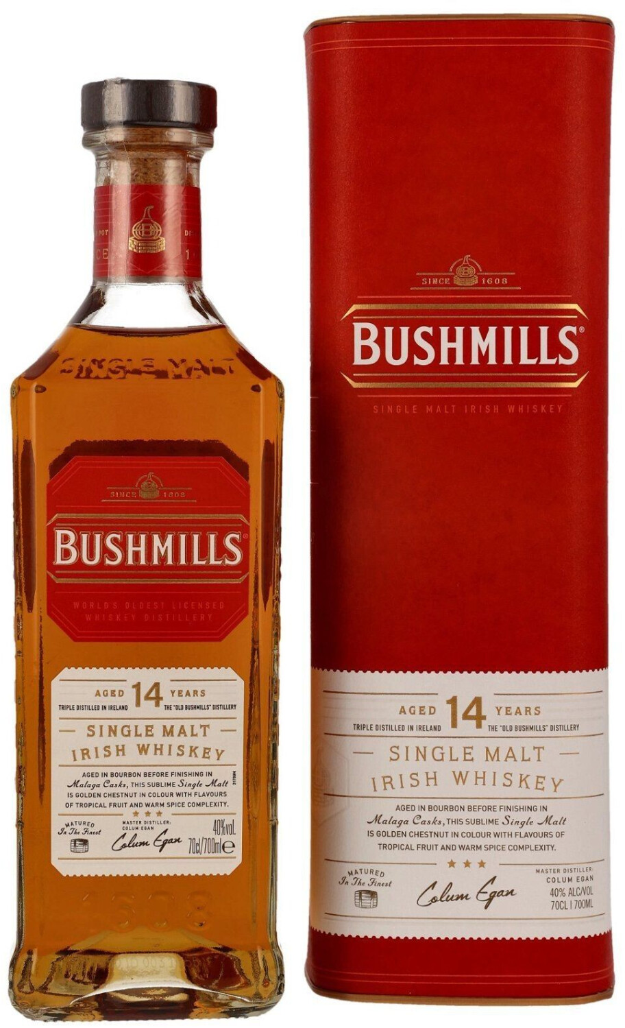 Bushmills 14 Years Malaga Cask Finish 0,7l 40%