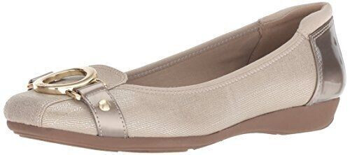 Anne Klein Umeko Ballerinas metallic taupe