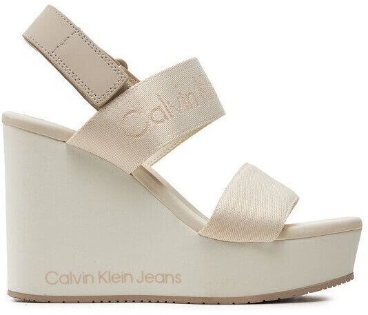 Calvin Klein Wedge Sandal Webbing Mtl YW0YW01479 ecru