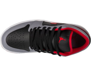 Black and red jordan 1 low shop