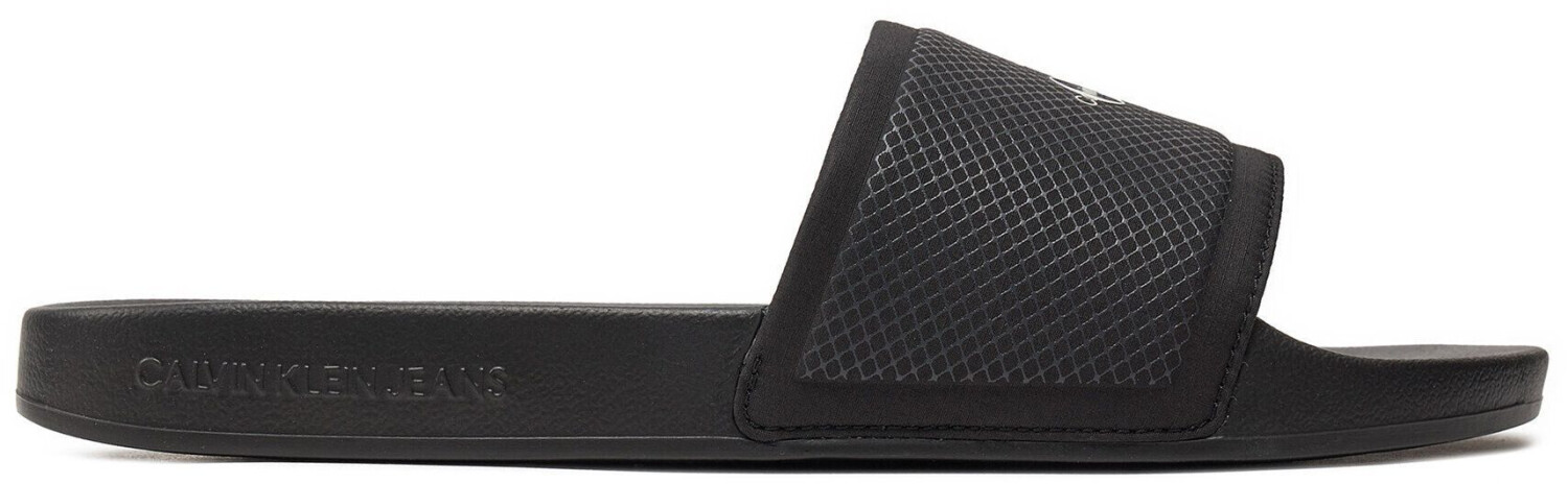 Calvin Klein Slide Institutional Metallic slippers black