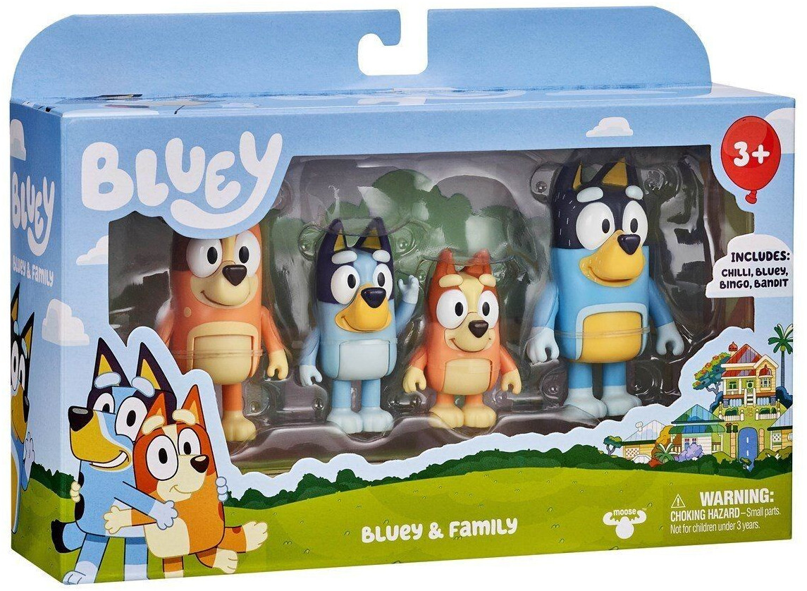 Moose Toys Bluey Family 4er-Pack