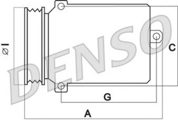Denso Klimakompressor geschraubt für Seat Toledo III Audi A3 Alhambra (DCP32045), Bild 2
