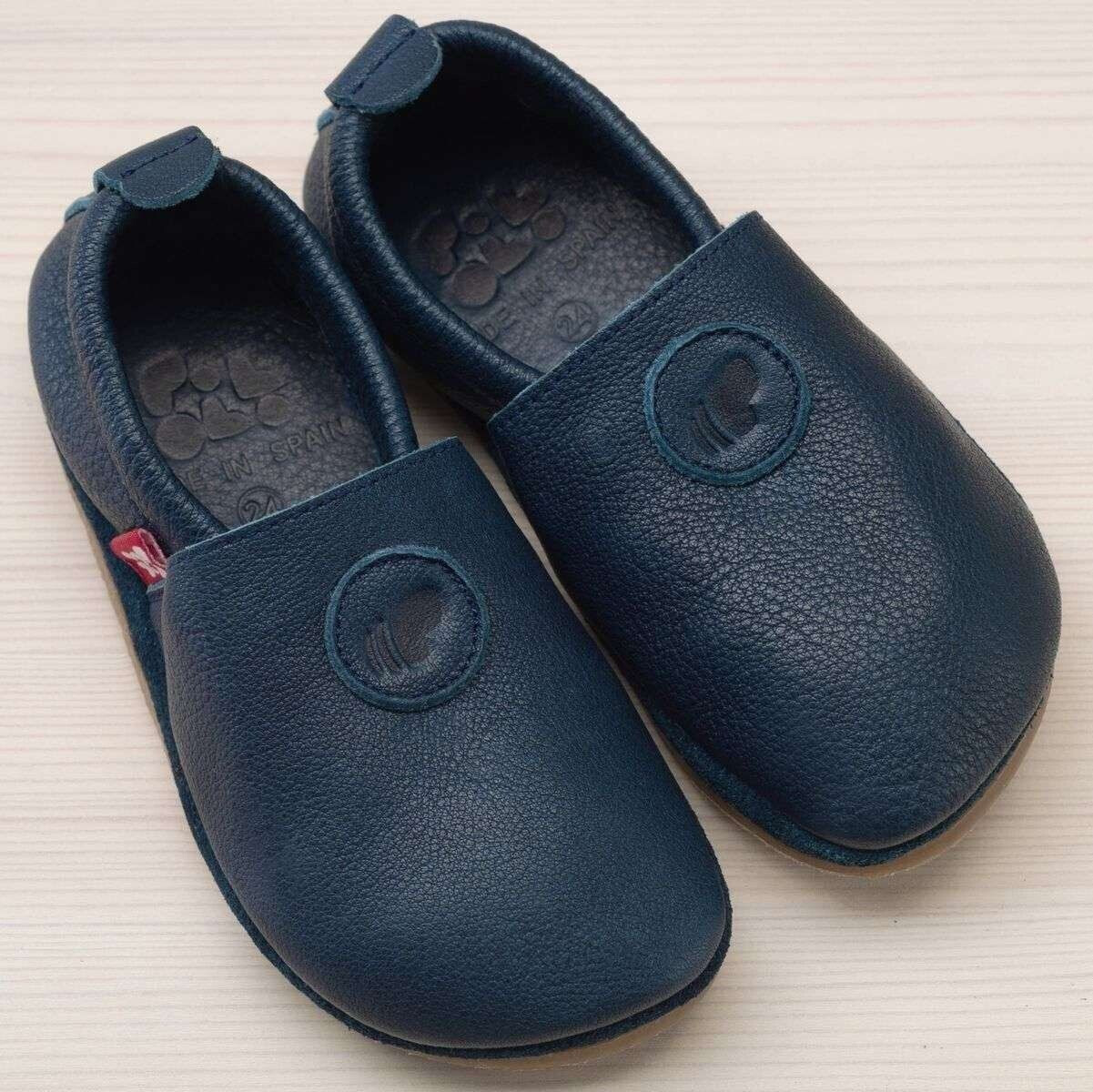 Pololo Barefoot shoe slipper with rubber sole various colors blue