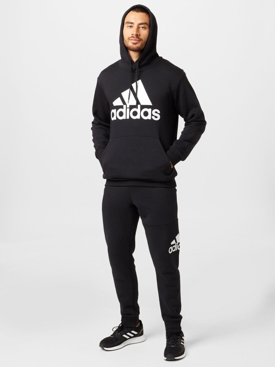 Adidas Essentials Fleece Tapered Cuff Big Logo Pants IB4025 black ab 24 95 Preisvergleich bei idealo