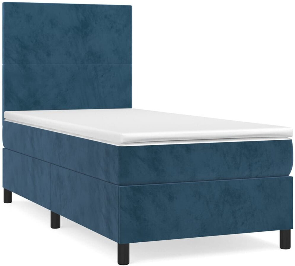 vidaXL Box spring bed with velvet mattress 80x200cm (3142873)