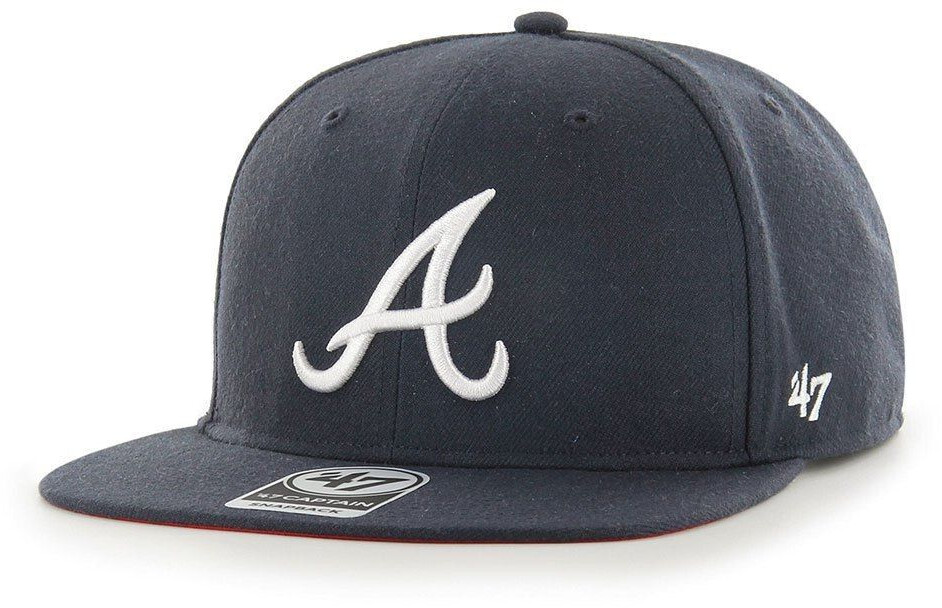 47 Brand Mlb Atlanta Braves Sure Shot Under Captain Cap Man (BCWS-SRSUC01WBP-NY95) black