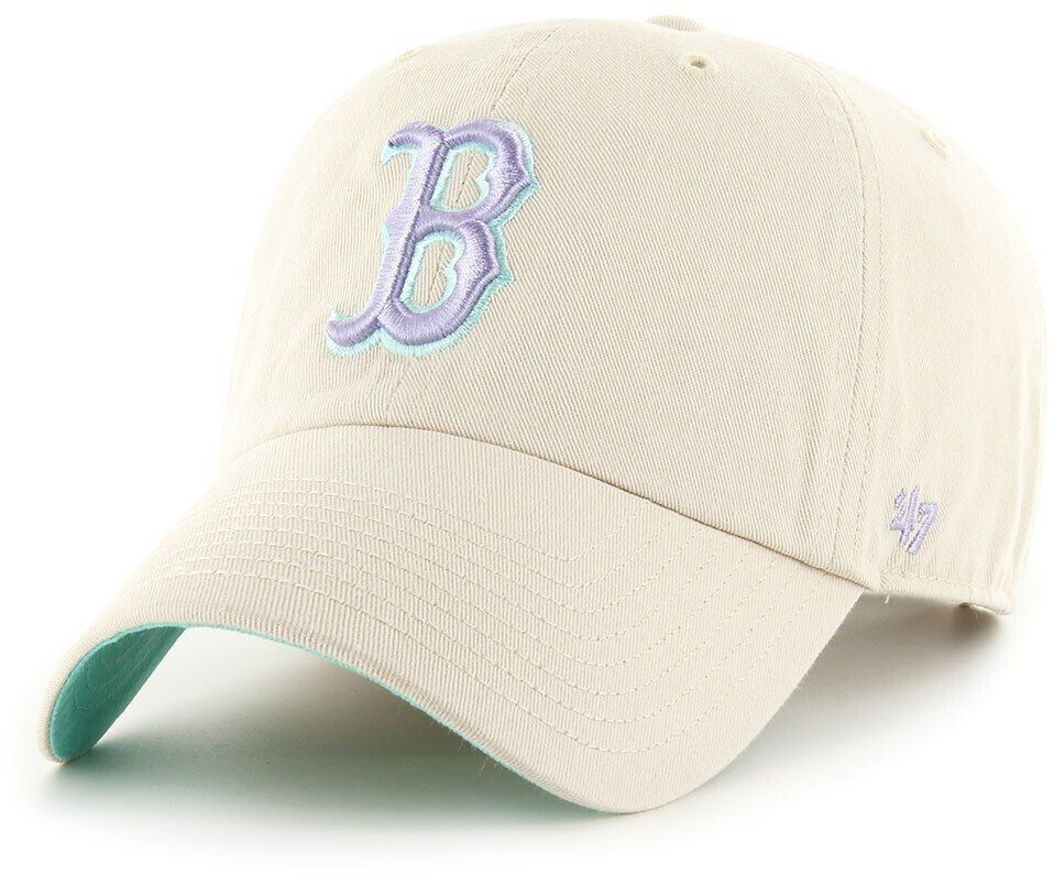 47 Brand Mlb Boston Red Sox Double Under Clean Up Cap Man (BCWS-DBLUN02GWS-BN04) beige