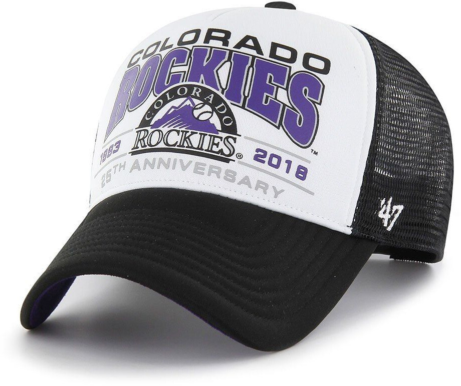 47 Brand Mlb Colorado Rockies Foam Champ Offside Dt Cap Man (BCPTN-FOAMC27KP-BK00) white