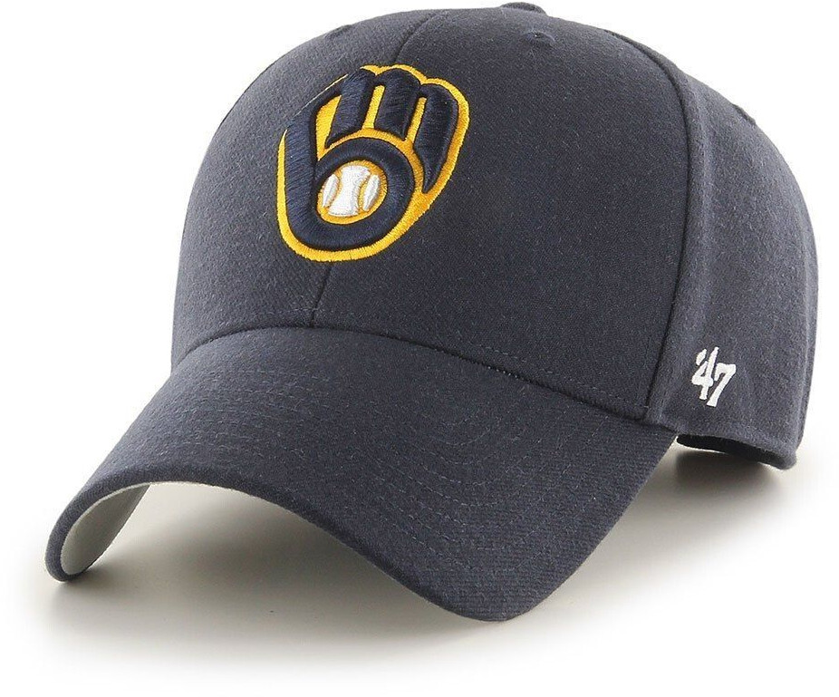 47 Brand Mlb Milwaukee Brewers Mvp Cap Man (B-MVP13WBV-NYE) blue