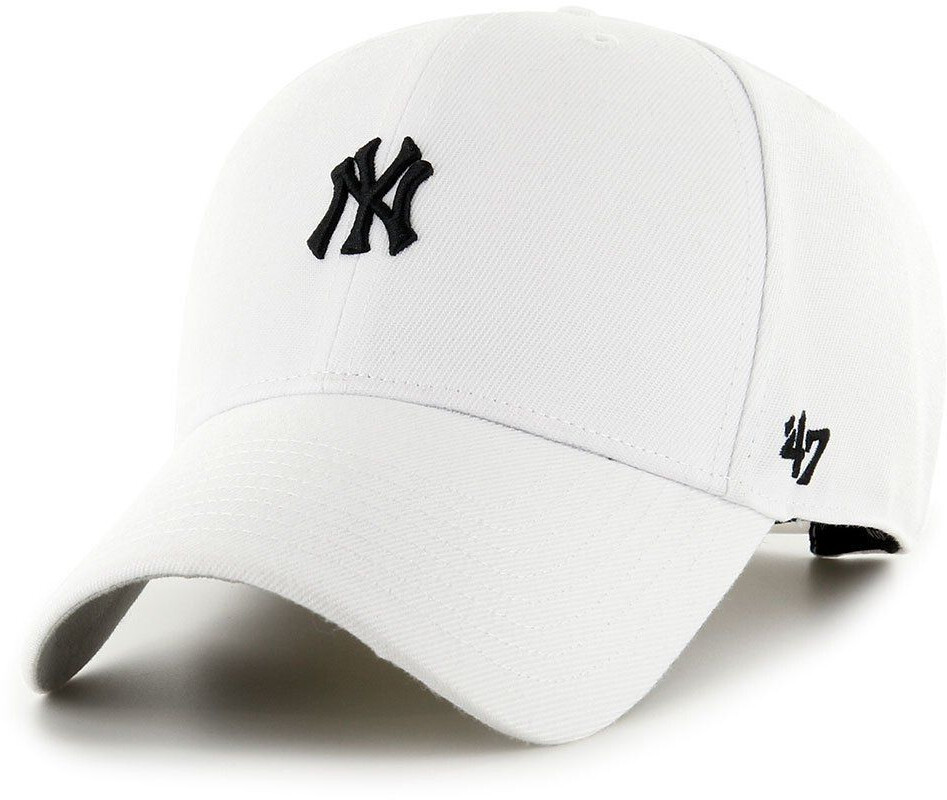 47 Brand Mlb New York Yankees Base Runner Snap Mvp Cap Man (B-BRMPS17WBP-WHA) white