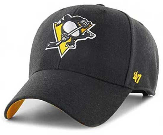 47 Brand Nhl Pittsburgh Penguins Ballpark Mvp Snapback Cap Man (H-BLP-MS15WBP-BK) black