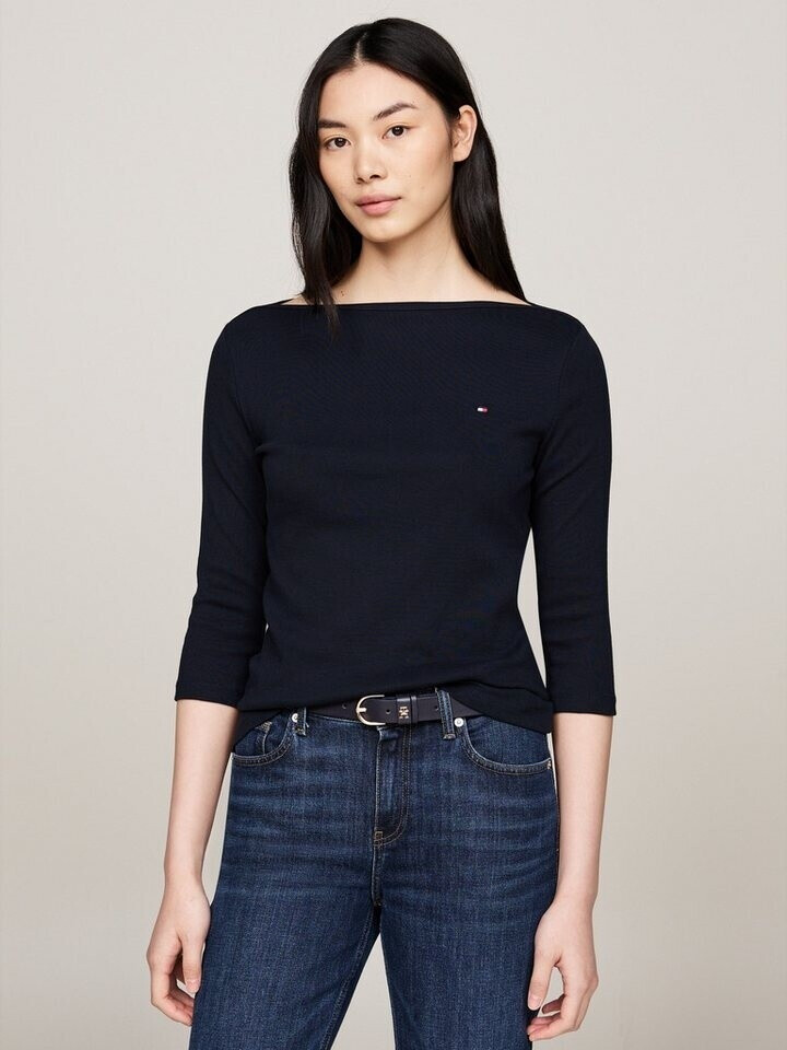 Tommy Hilfiger New Cody Slim 3/4 Sleeve T-shirt (WW0WW40589) blue