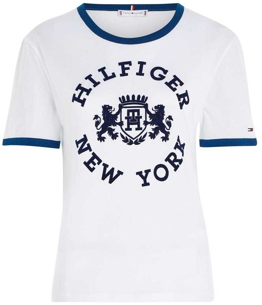 Tommy Hilfiger Varsity Flock Regular Fit T-shirt (WW0WW39834) white