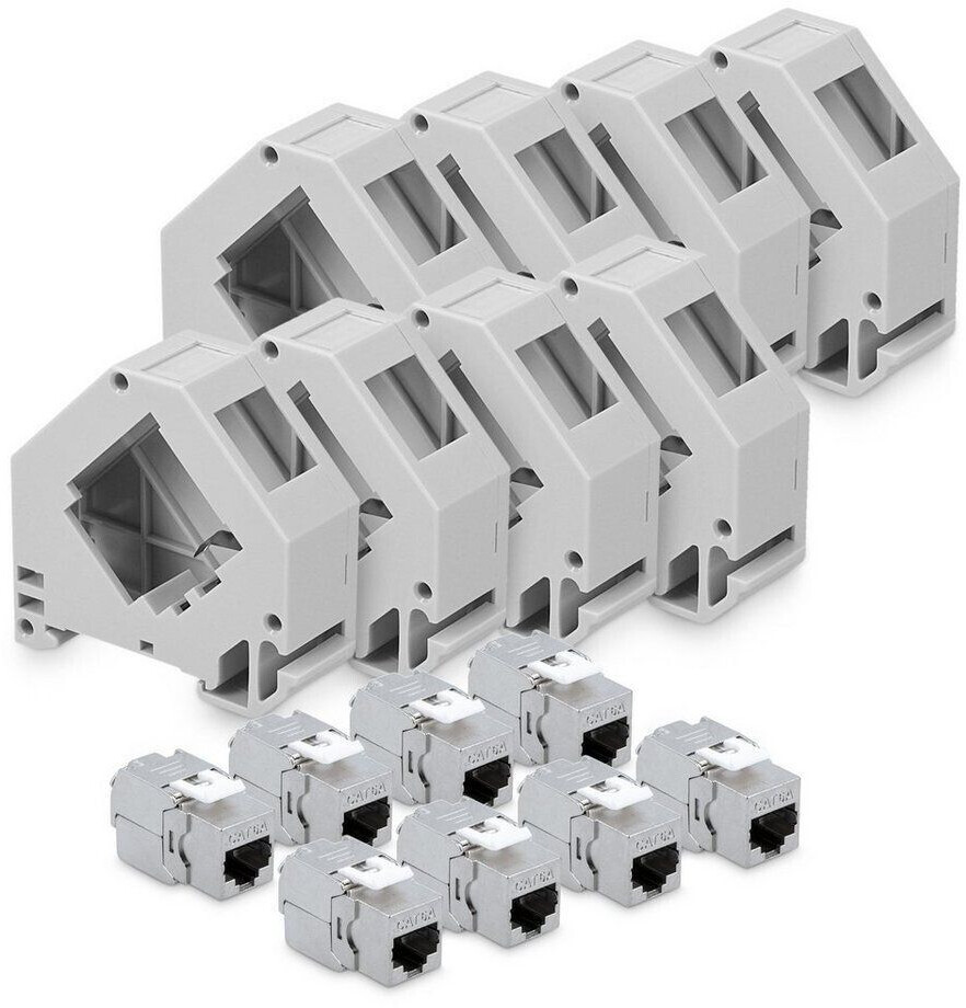 kwmobile 8x CAT 6a RJ45-Adapter 47696.08